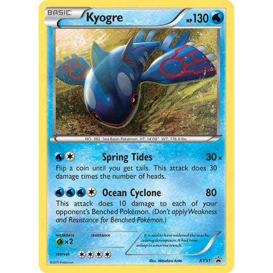Kyogre Promo XY51 Pokemon Card Game XY Promos