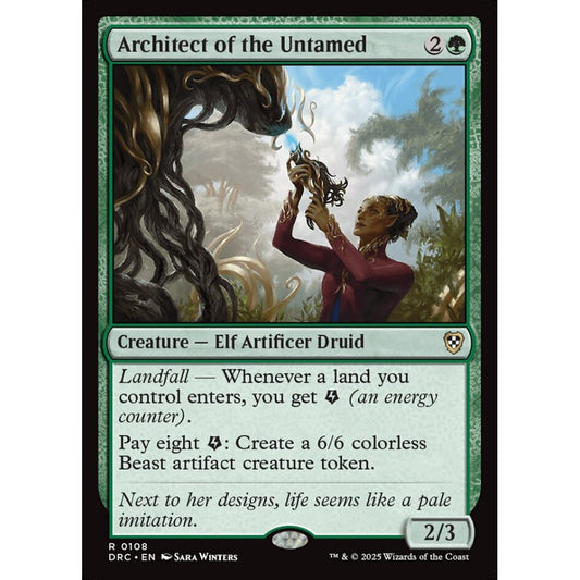 Architect of the Untamed, 108, rare, Magic: The Gathering, Aetherdrift Commander