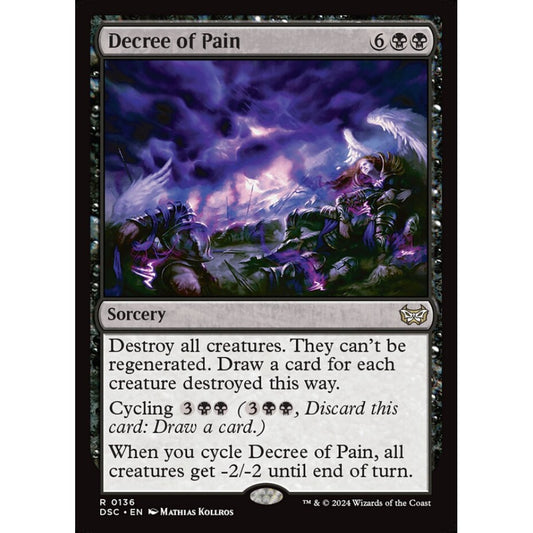 Decree of Pain, 136, rare, Magic: The Gathering, Duskmourn: House of Horror