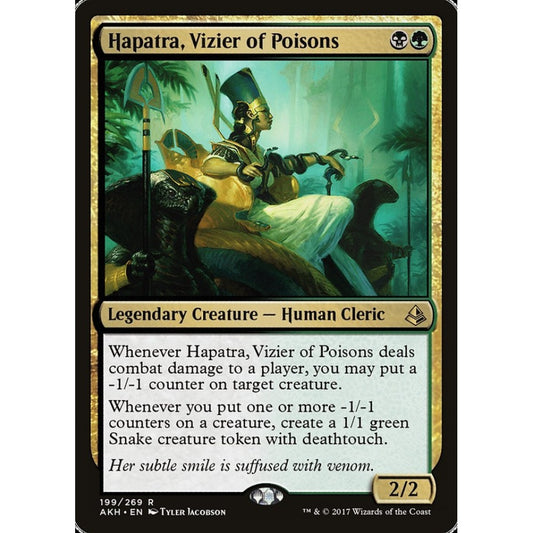 Hapatra, Vizier of Poisons rare 199 Magic the Gathering Amonkhet