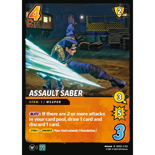 Assault Saber 5/22 KF02 Universus The King of Fighters XV: Challenger Series: Team Rival Attack R