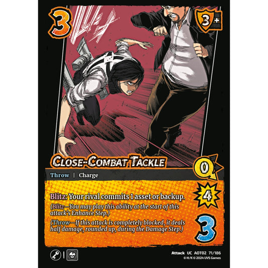 Close-Combat Tackle, 71/186, AOT02, Universus, Attack on Titan: Origins of Power, Attack, UC