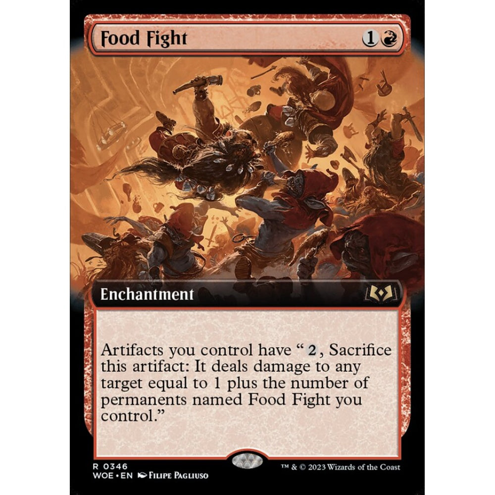 Food Fight, rare, 346, Magic the Gathering, Wilds of Eldraine