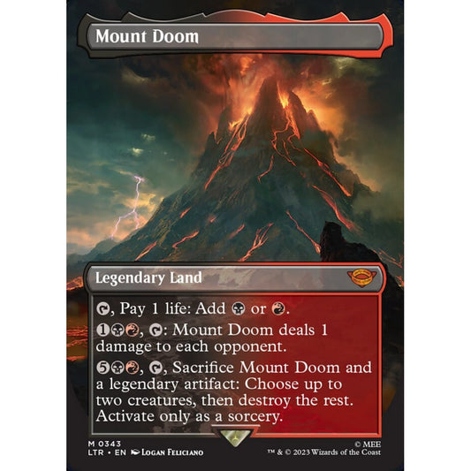 Mount Doom, mythic, 343, Magic the Gathering, The Lord of the Rings: Tales of Middle-earth