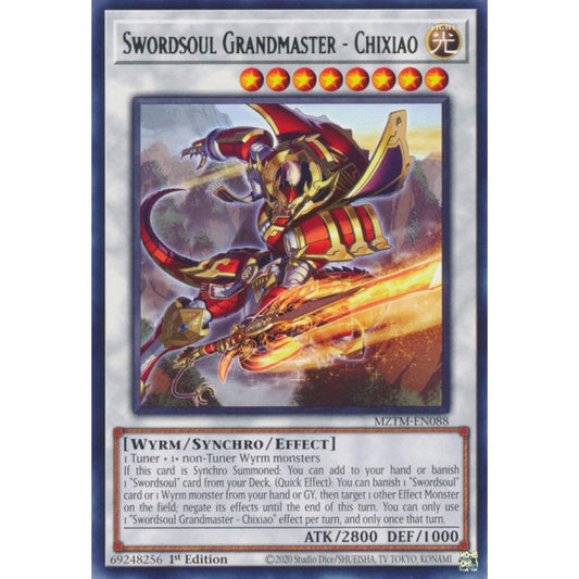 Swordsoul Grandmaster - Chixiao MZTM-EN088 Rare Rare Yu-Gi-Oh Maze of the Master in Art