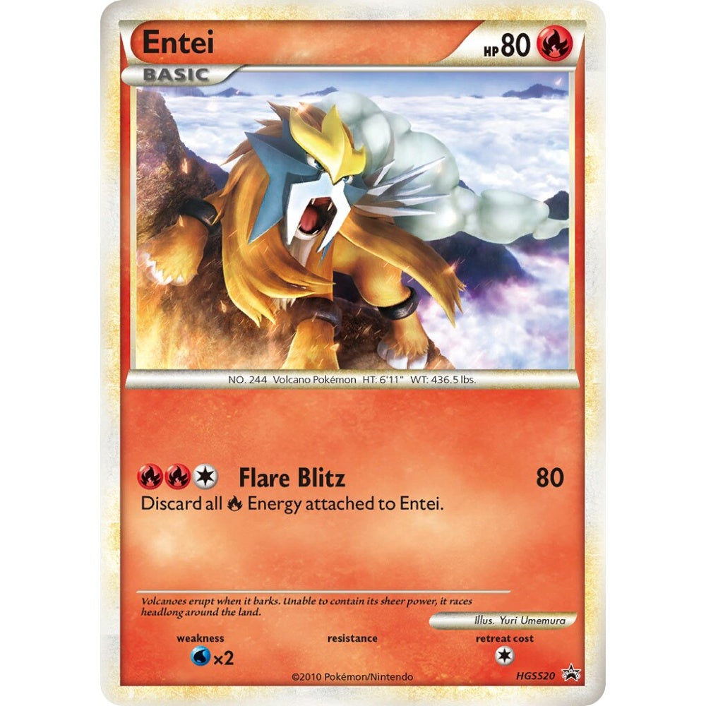 Entei Promo HGSS20 Pokemon Card Game HeartGold & SoulSilver Promos