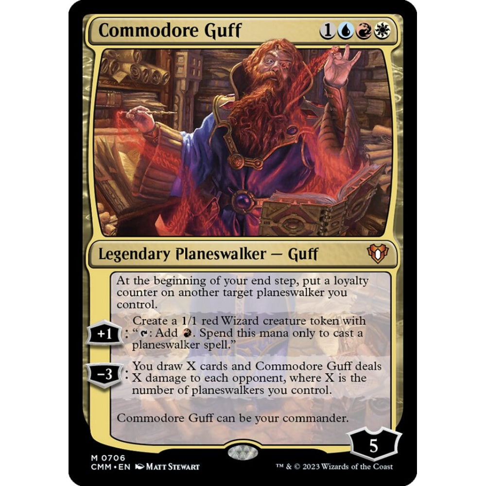 Commodore Guff mythic 706 Magic the Gathering Commander Masters