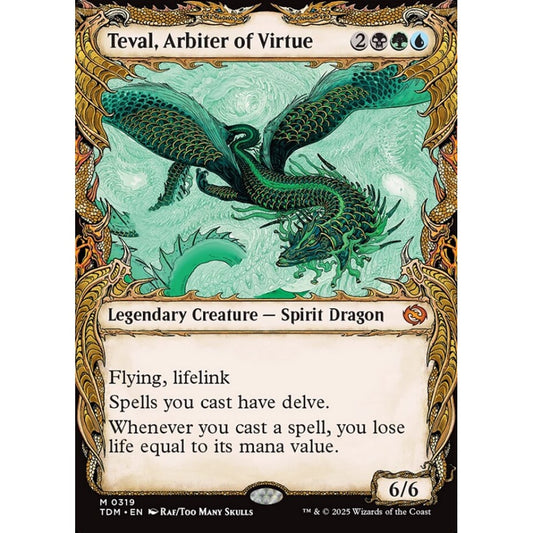 Teval, Arbiter of Virtue mythic 319 Magic the Gathering Tarkir: Dragonstorm