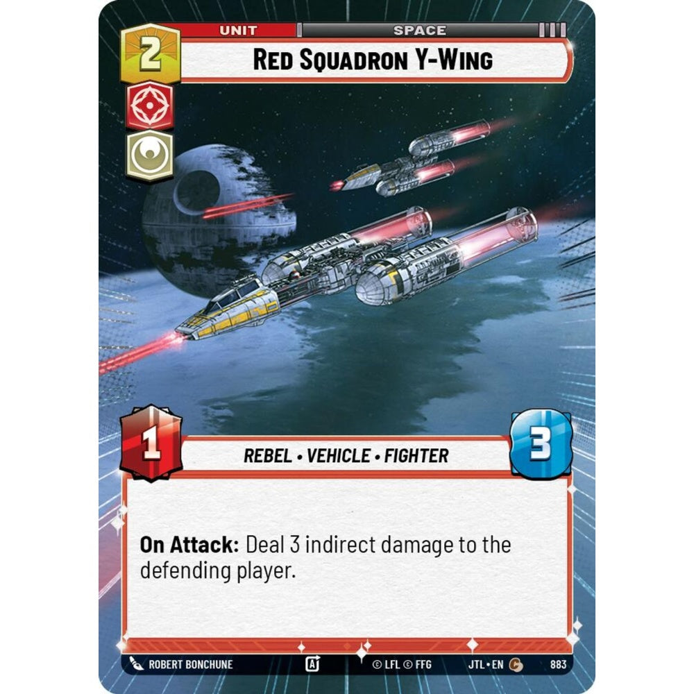 Red Squadron Y-Wing, C, JTL 883) Hyperspace Foil, Star Wars Unlimited