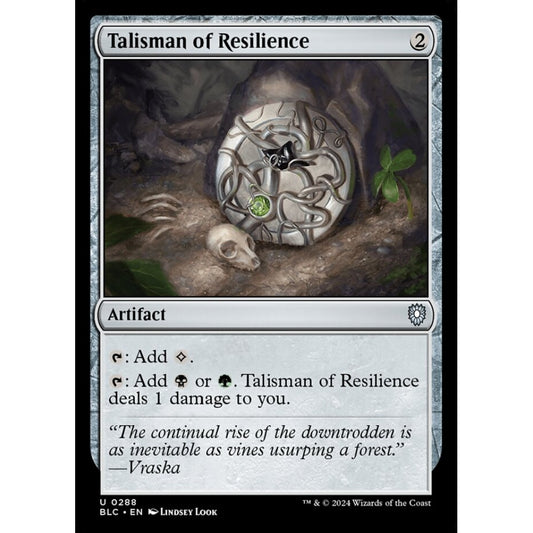 Talisman of Resilience, 288, uncommon, Magic: The Gathering, Bloomburrow