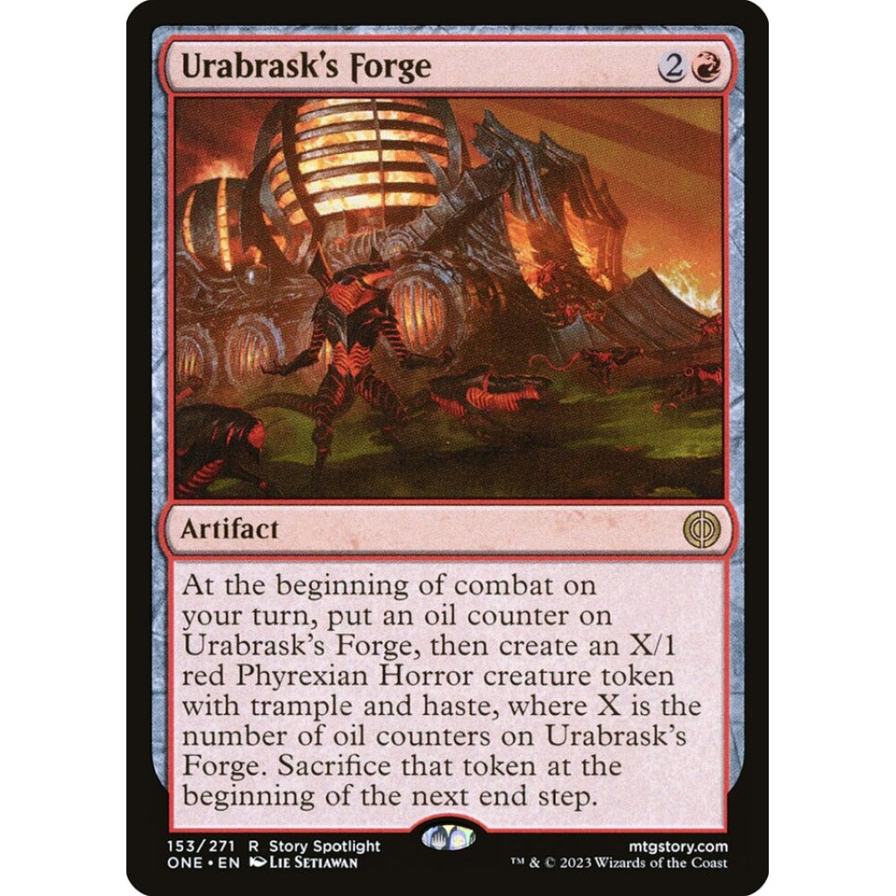Urabrask's Forge, rare, 153, Magic the Gathering, Phyrexia: All Will Be One