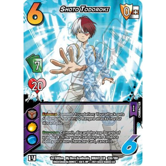 Shoto Todoroki, 136/180, XR, UniVersus, MHA01 My Hero Academia