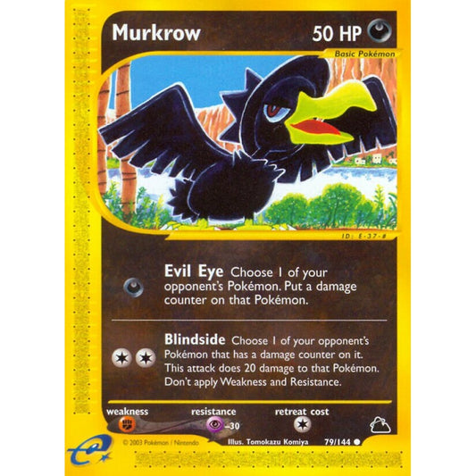 Murkrow Common 79/144 Pokemon Card Game Skyridge