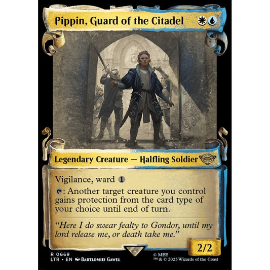 Pippin, Guard of the Citadel, rare, 669, Magic the Gathering, The Lord of the Rings: Tales of Middle-earth