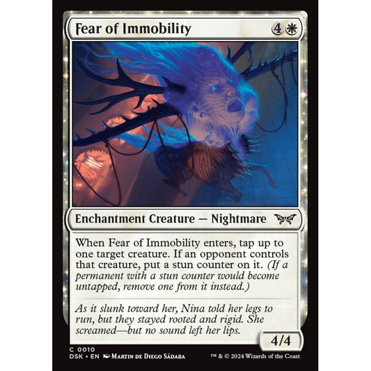 Fear of Immobility, 10, common, Magic: The Gathering, Duskmourn: House of Horror