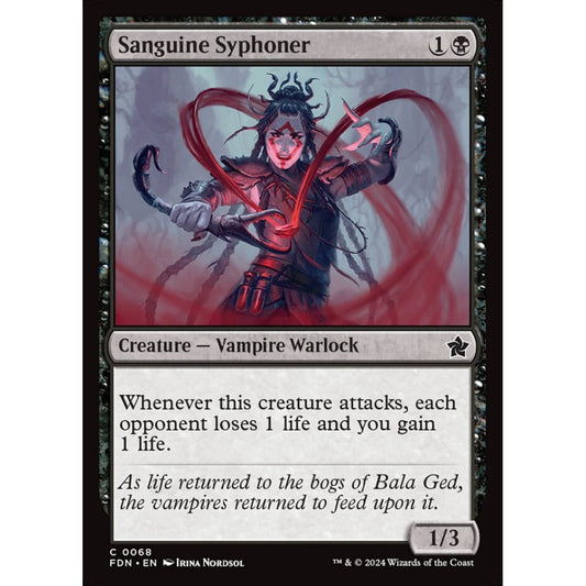 Sanguine Syphoner, 68, common, Magic: The Gathering, Foundations