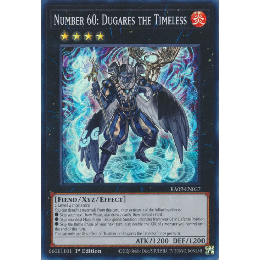Number 60: Dugares the Timeless RA02-EN037 Ultra Ultra Rare Yu-Gi-Oh 25th Anniversary Rarity Collection II in Art