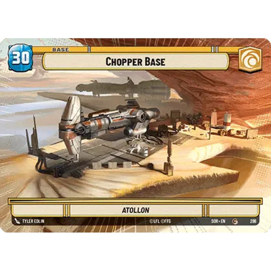 Chopper Base, 296, C, Star Wars Unlimited, Sparks Of Rebellion