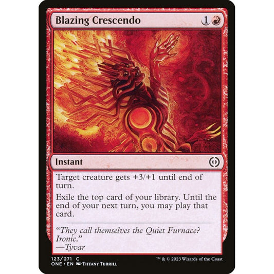 Blazing Crescendo, common, 123, Magic the Gathering, Phyrexia: All Will Be One
