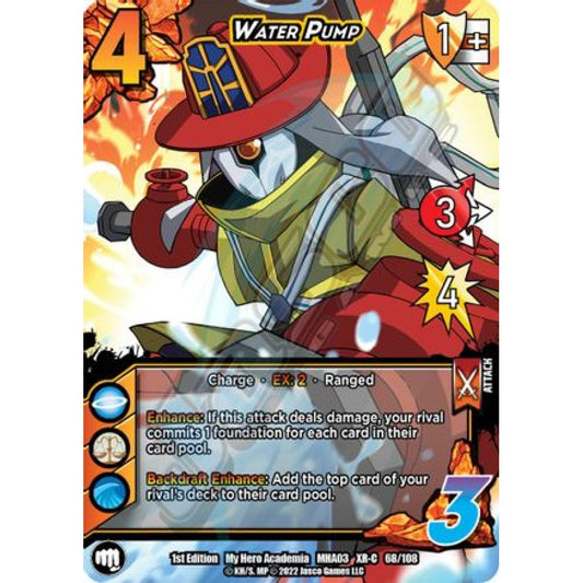 Water Pump, 68/108, XR-C, UniVersus, MHA03 Heroes Clash