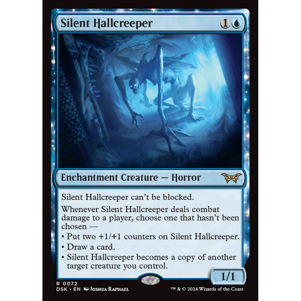 Silent Hallcreeper, 72, rare, Magic: The Gathering, Duskmourn: House of Horror