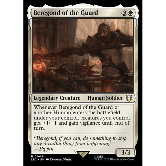 Beregond of the Guard, rare, 9, Magic the Gathering, Tales of Middle-earth Commander