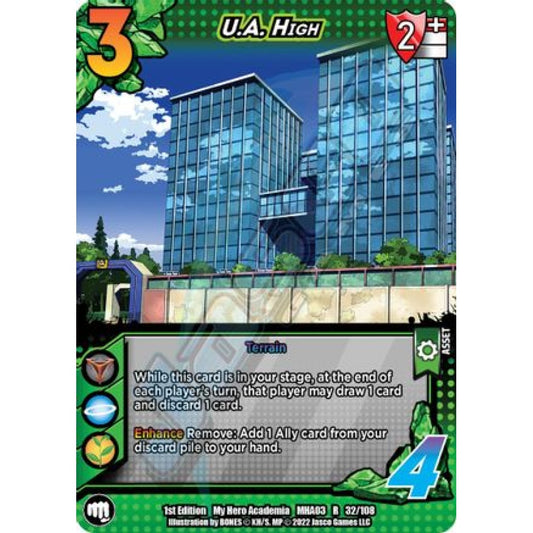 U.A. High, 32/108, R, UniVersus, MHA03 Heroes Clash