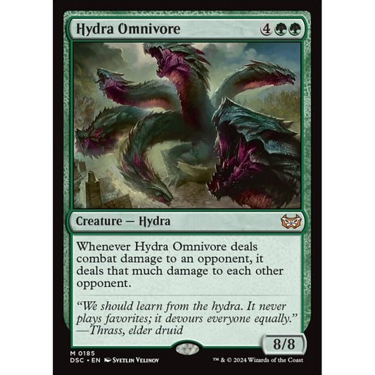 Hydra Omnivore, 185, mythic, Magic: The Gathering, Duskmourn: House of Horror