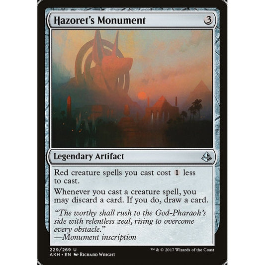 Hazoret's Monument uncommon 229 Magic the Gathering Amonkhet