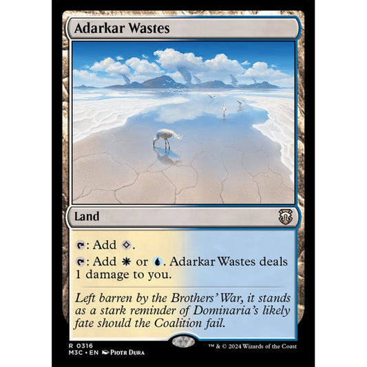 Adarkar Wastes, 316, rare, Magic: The Gathering, Modern Horizons 3