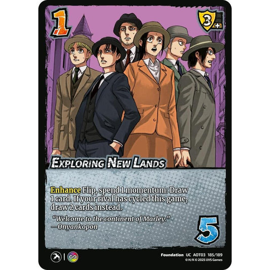 Exploring New Lands 185/189 AOT03 Universus Attack on Titan: Apocalypse Foundation UC