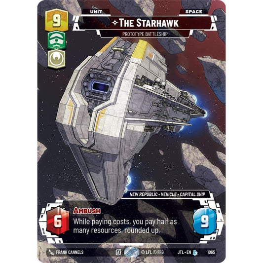 The Starhawk, L, JTL 1065) Prestige Foil, Star Wars Unlimited