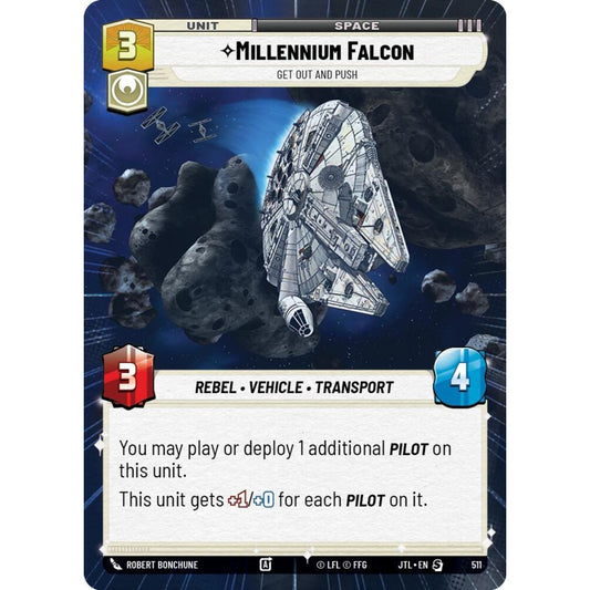 Millennium Falcon, S, JTL 511) Hyperspace, Star Wars Unlimited