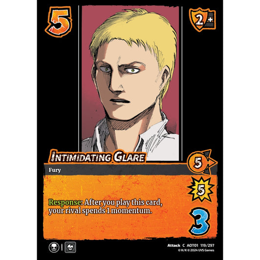 Intimidating Glare, 119/297, C, UniVersus, Attack on Titan: Battle for Humanity