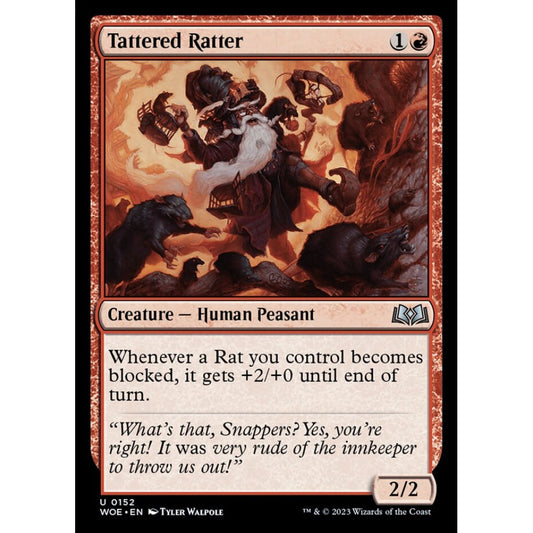 Tattered Ratter, uncommon, 152, Magic the Gathering, Wilds of Eldraine