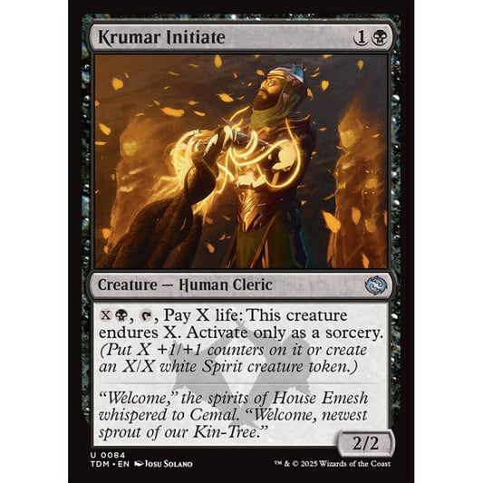 Krumar Initiate uncommon 84 Magic the Gathering Tarkir: Dragonstorm