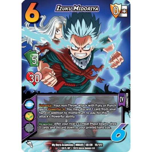 Izuku Midoriya, 19/122, XR-CH, UniVersus, MHA05 Undaunted Raid