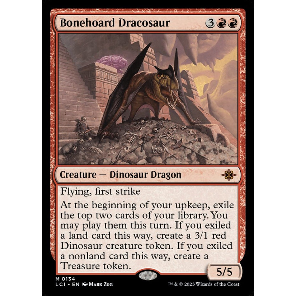 Bonehoard Dracosaur mythic 134 Magic the Gathering The Lost Caverns of Ixalan