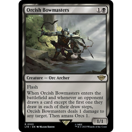 Orcish Bowmasters, rare, 103, Magic the Gathering, The Lord of the Rings: Tales of Middle-earth