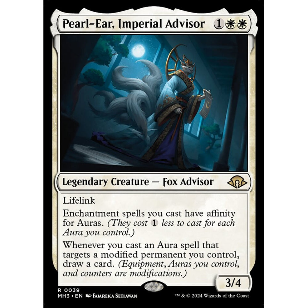 Pearl-Ear, Imperial Advisor, 39, rare, Magic: The Gathering, Modern Horizons 3