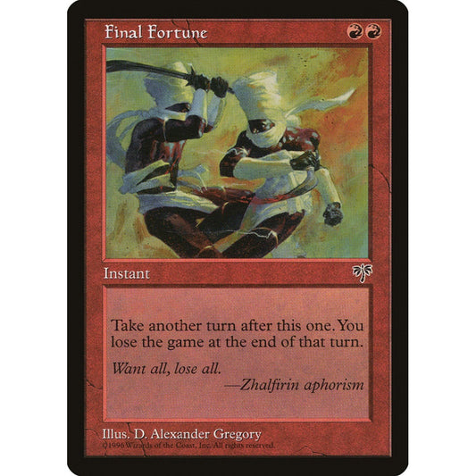 Final Fortune rare 173 Magic the Gathering Mirage