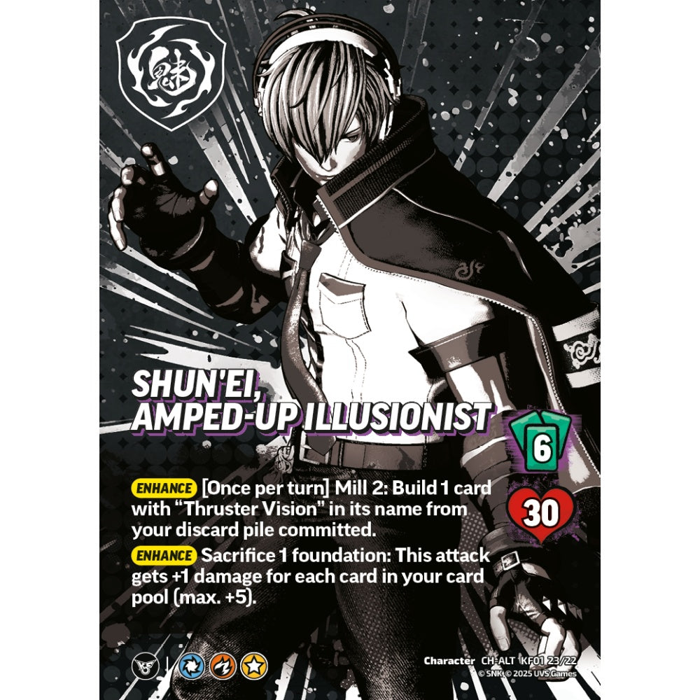 Shun'Ei, Amped-Up Illusionist 23/22 KF01 Universus The King of Fighters XV: Challenger Series: Team Hero Character CH-ALT