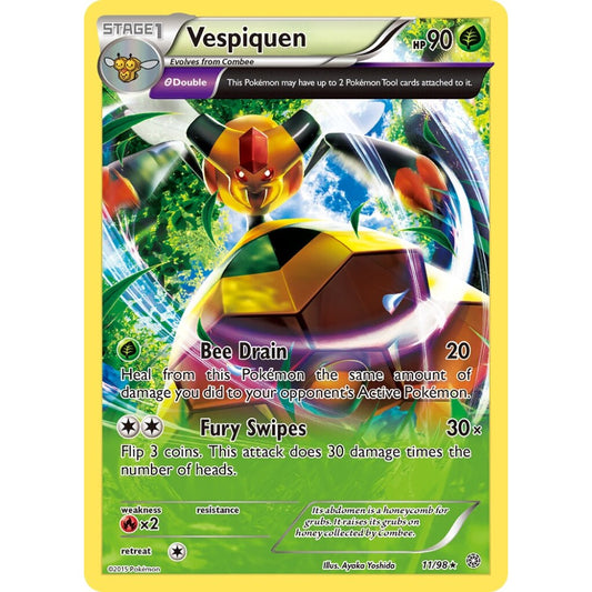 Vespiquen Rare 11/98 Pokemon Card Game Ancient Origins