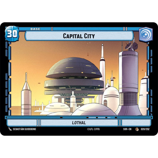 Capital City / Shield Token, 20, C, Star Wars Unlimited, Sparks Of Rebellion