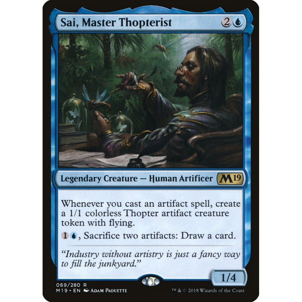 Sai, Master Thopterist rare 69 Magic the Gathering Core Set 2019