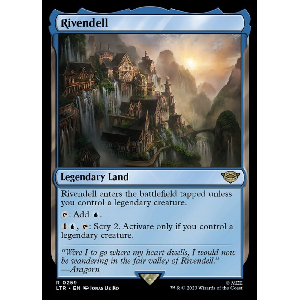 Rivendell, rare, 259, Magic the Gathering, The Lord of the Rings: Tales of Middle-earth