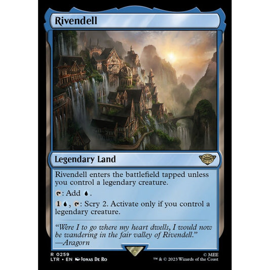 Rivendell, rare, 259, Magic the Gathering, The Lord of the Rings: Tales of Middle-earth