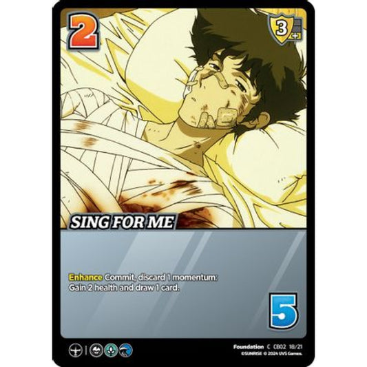 Sing For Me, 18/21, C, UniVersus, Cowboy Bebop & Trigun Stampede