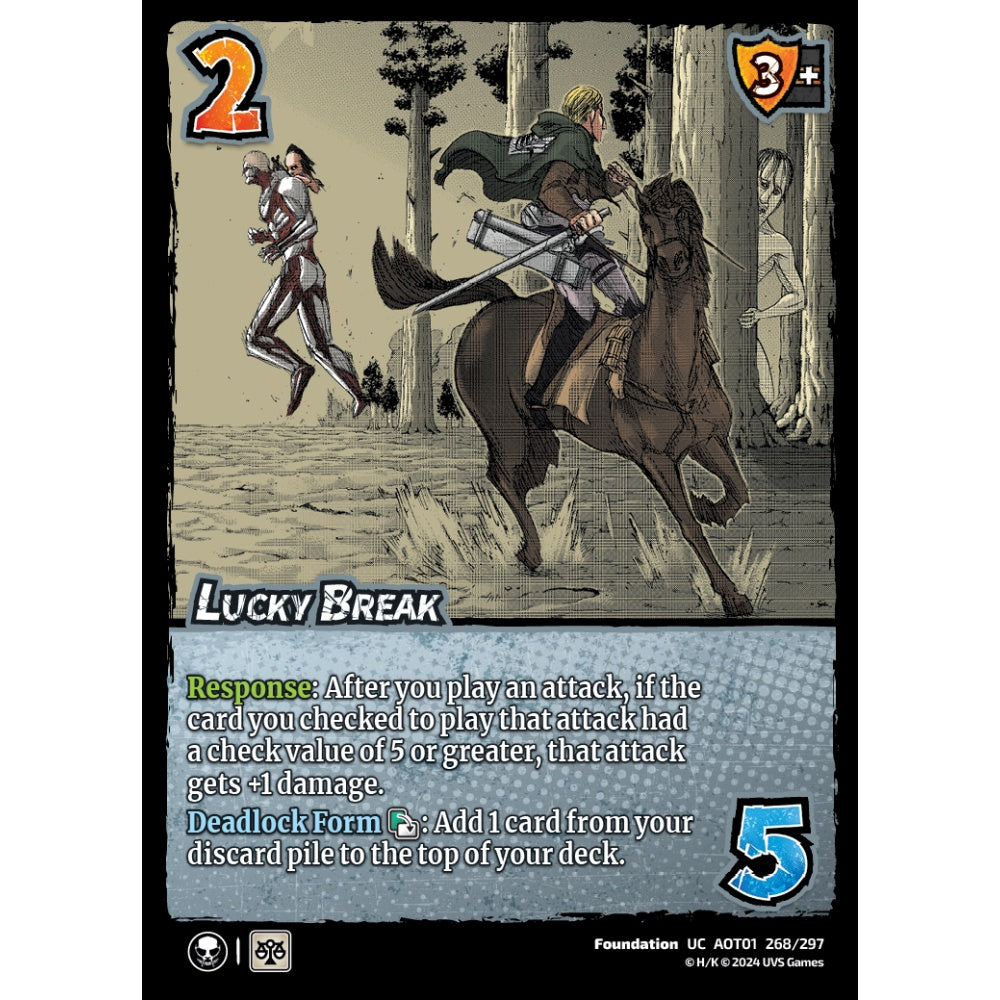 Lucky Break, 268/297, UC, UniVersus, Attack on Titan: Battle for Humanity