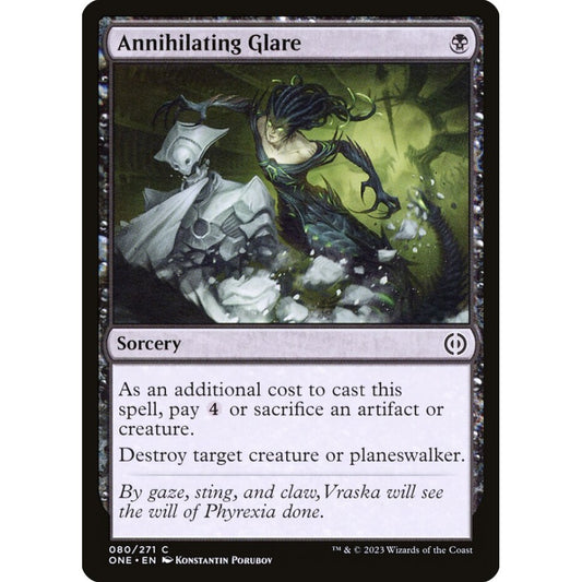 Annihilating Glare, common, 80, Magic the Gathering, Phyrexia: All Will Be One
